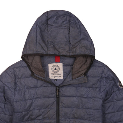 Mens UK Size L Champion Blue Puffer Jacket