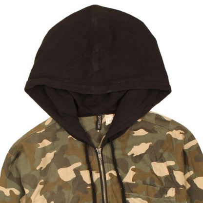 Womens UK Size 16 H&M Green Full Zip Hoodie