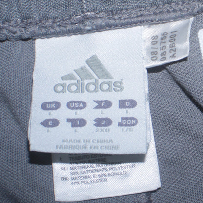 Mens UK Size L adidas Regular Fit Track Pants Grey Trousers