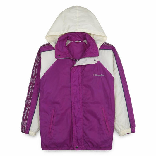 Womens UK Size M Champion Purple Windbreaker Coat