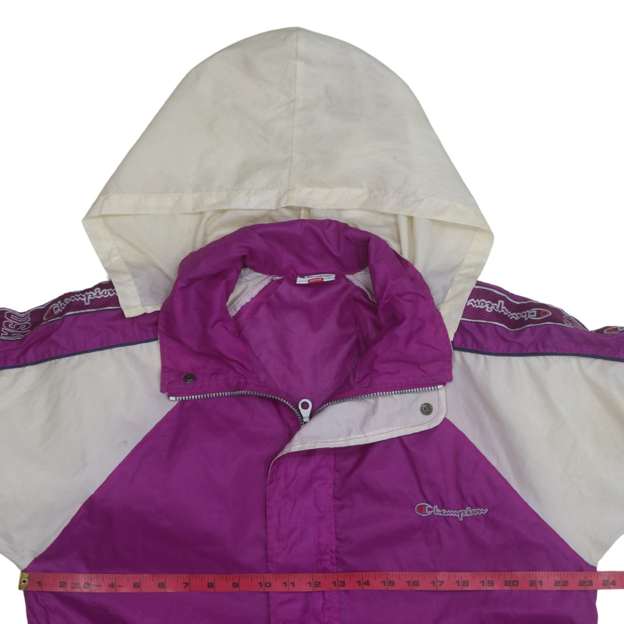 Womens UK Size M Champion Purple Windbreaker Coat