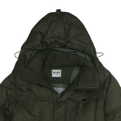Mens UK Size M Wrangler Green Puffer Jacket