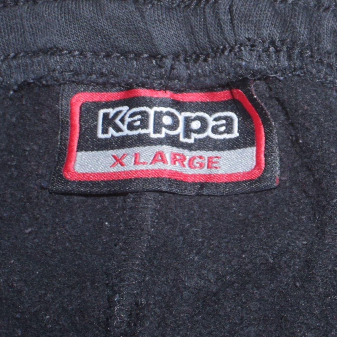 Mens UK Size XL Kappa Regular Fit Jogger Black Trousers