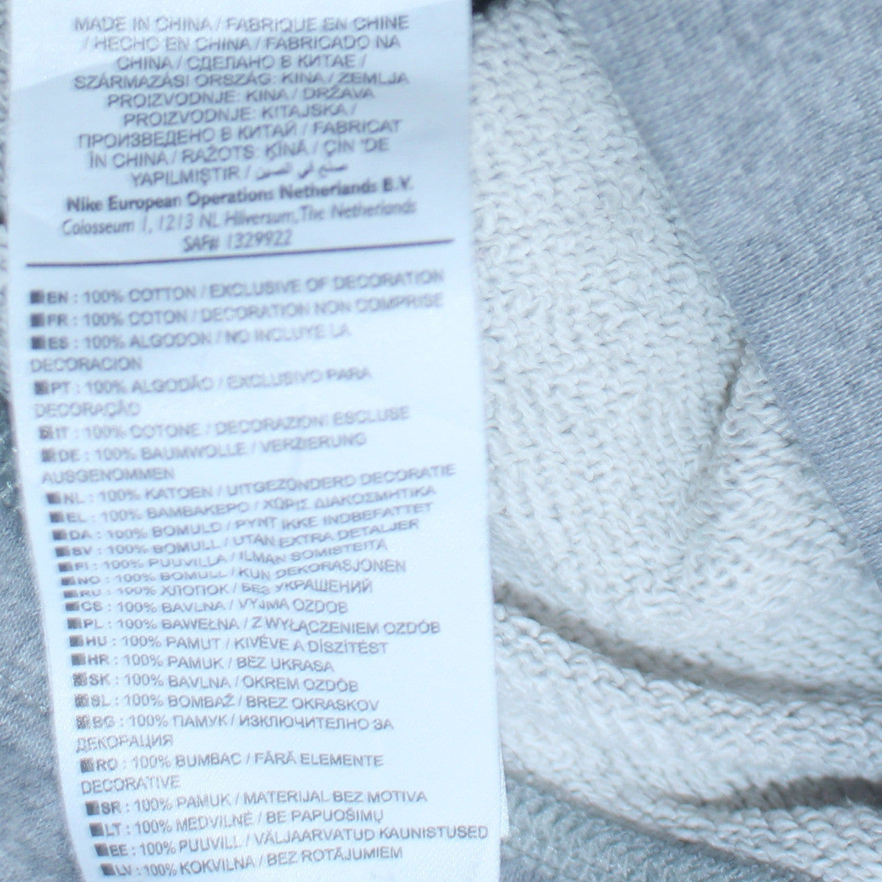 Womens UK Size S Nike Regular Fit Sweatpants Grey Trousers
