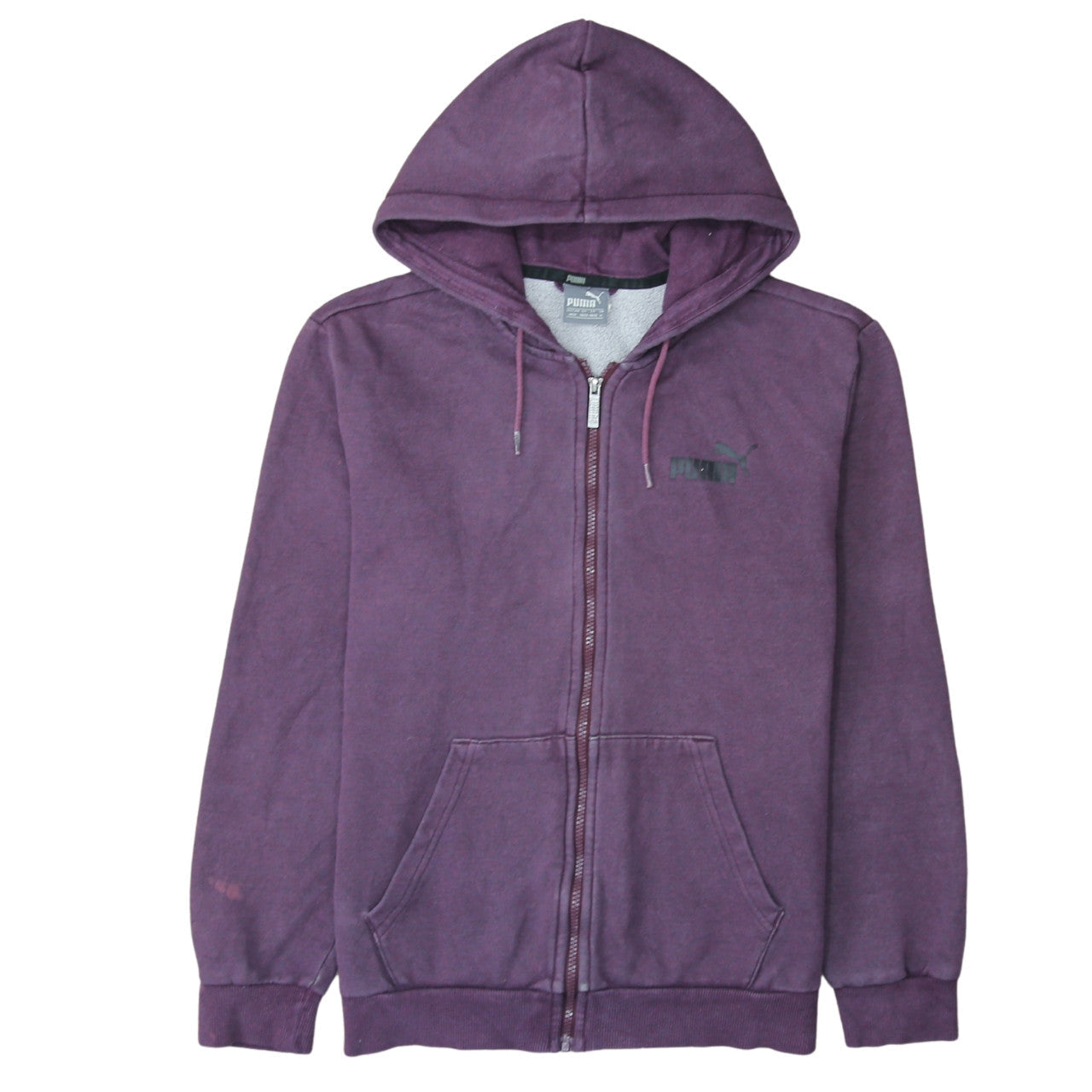 Mens UK Size M PUMA Purple Full Zip Hoodie