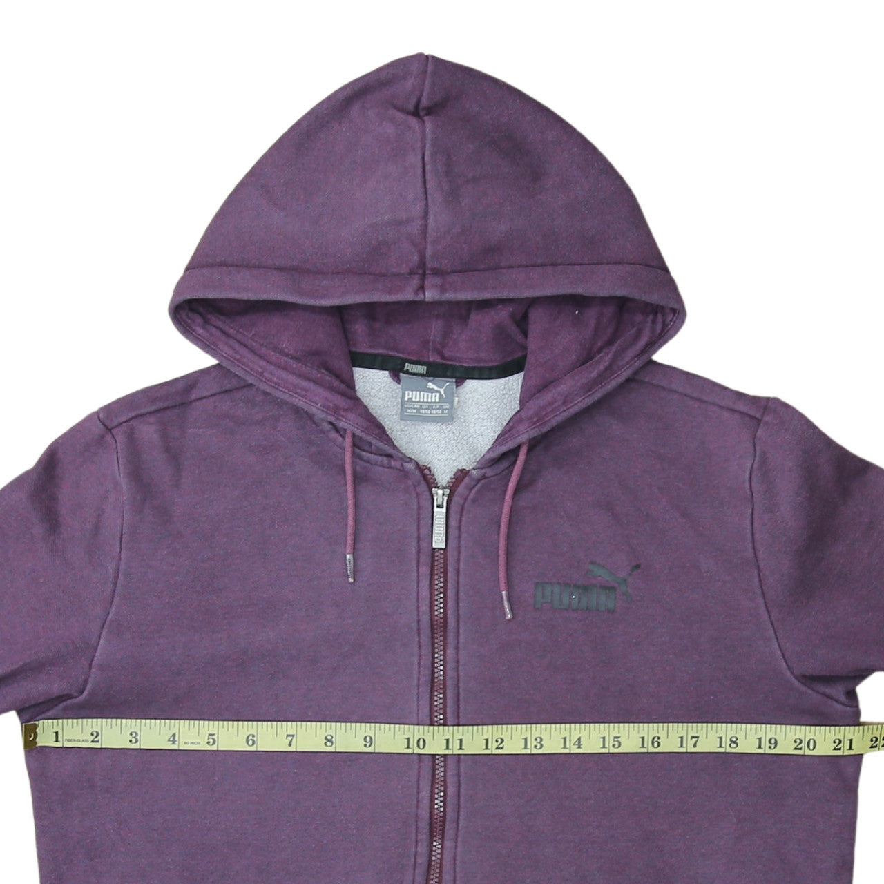 Mens UK Size M PUMA Purple Full Zip Hoodie
