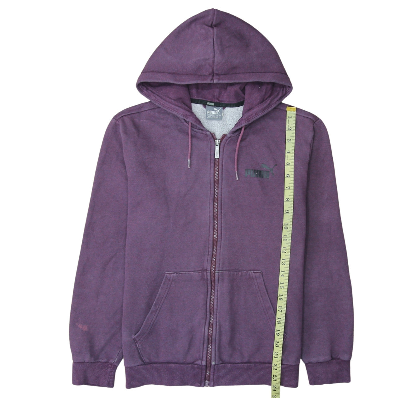 Mens UK Size M PUMA Purple Full Zip Hoodie