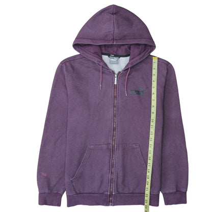 Mens UK Size M PUMA Purple Full Zip Hoodie