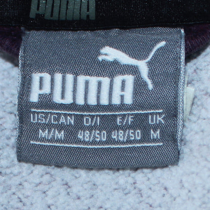 Mens UK Size M PUMA Purple Full Zip Hoodie