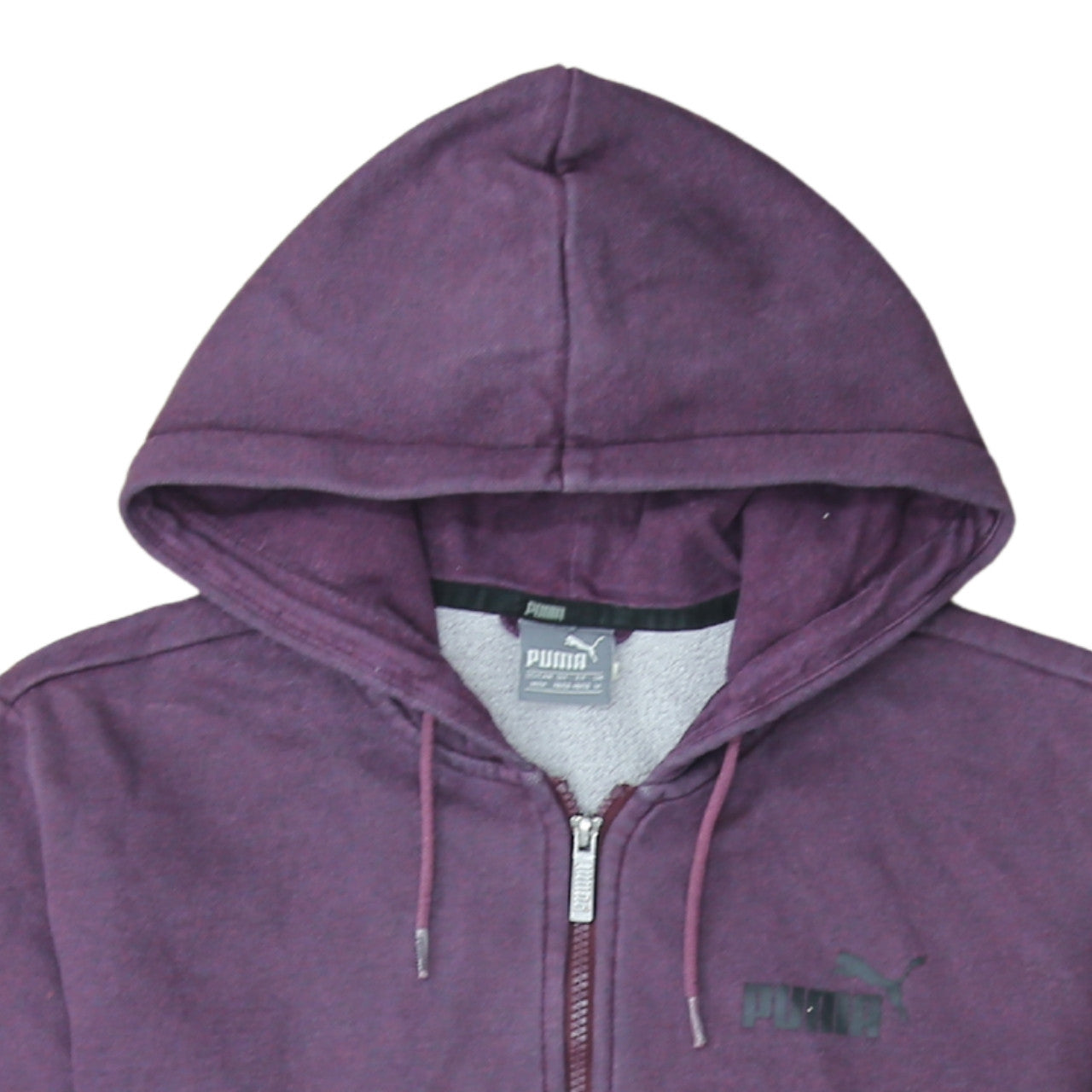Mens UK Size M PUMA Purple Full Zip Hoodie