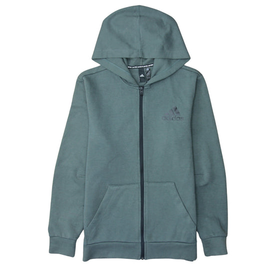 Mens UK Size M adidas Green Full Zip Hoodie