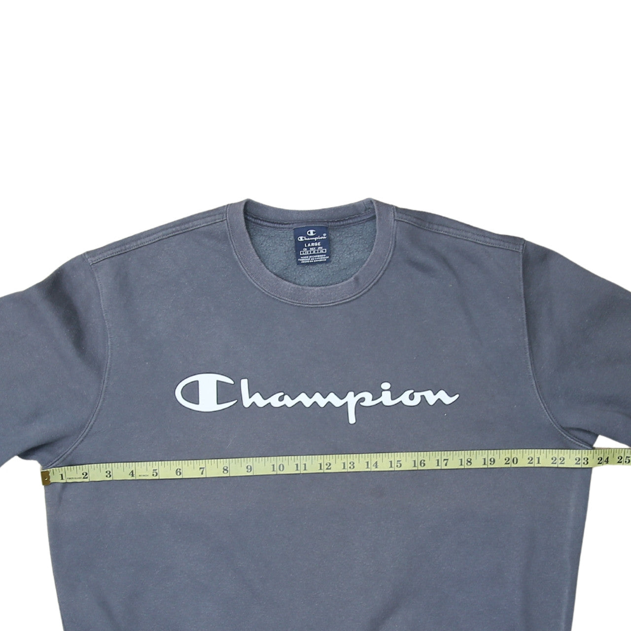 Mens UK Size L Champion Grey Pullover Sweatshirt