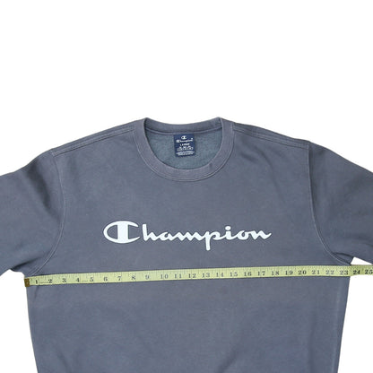 Mens UK Size L Champion Grey Pullover Sweatshirt