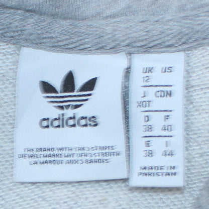 Womens UK Size 12 adidas Grey Pullover Sweatshirt