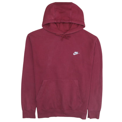 Nike Men's Red Pullover Hoodie L Fleece Sportswear Casual