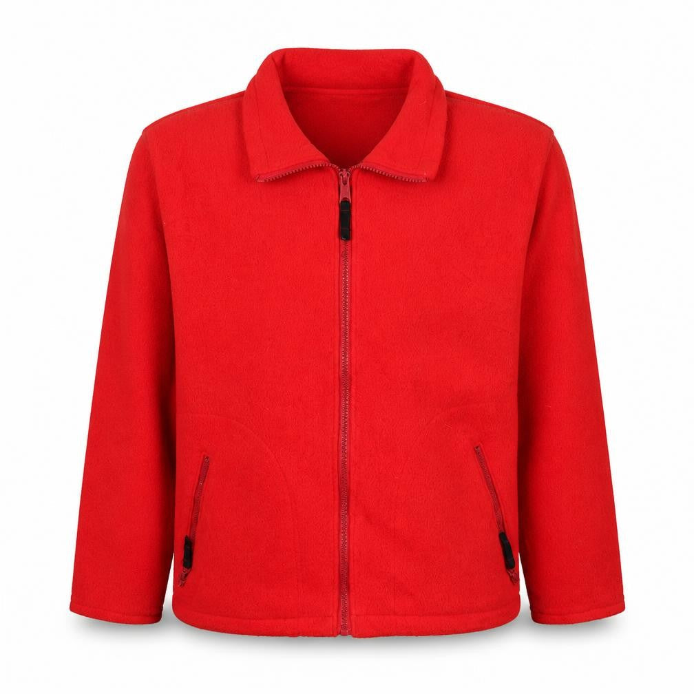 Columbia Boys Red Fleece Full Zip Sweatshirt S