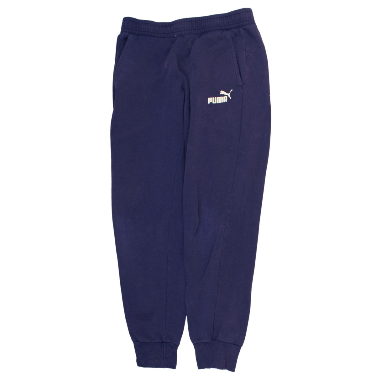 Mens UK Size M PUMA Regular Fit Sweatpants Blue Trousers