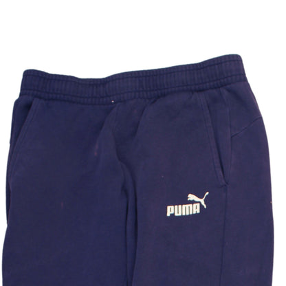 Mens UK Size M PUMA Regular Fit Sweatpants Blue Trousers