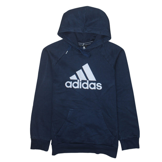 Mens UK Size S adidas Blue Pullover Hoodie