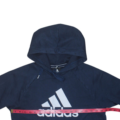 Mens UK Size S adidas Blue Pullover Hoodie