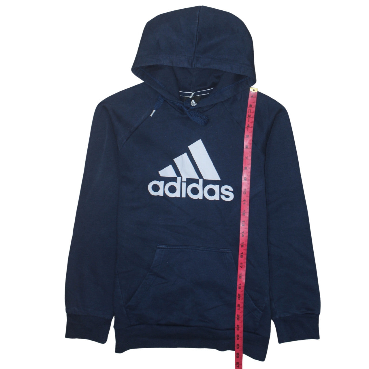 Mens UK Size S adidas Blue Pullover Hoodie