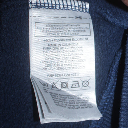 Mens UK Size S adidas Blue Pullover Hoodie
