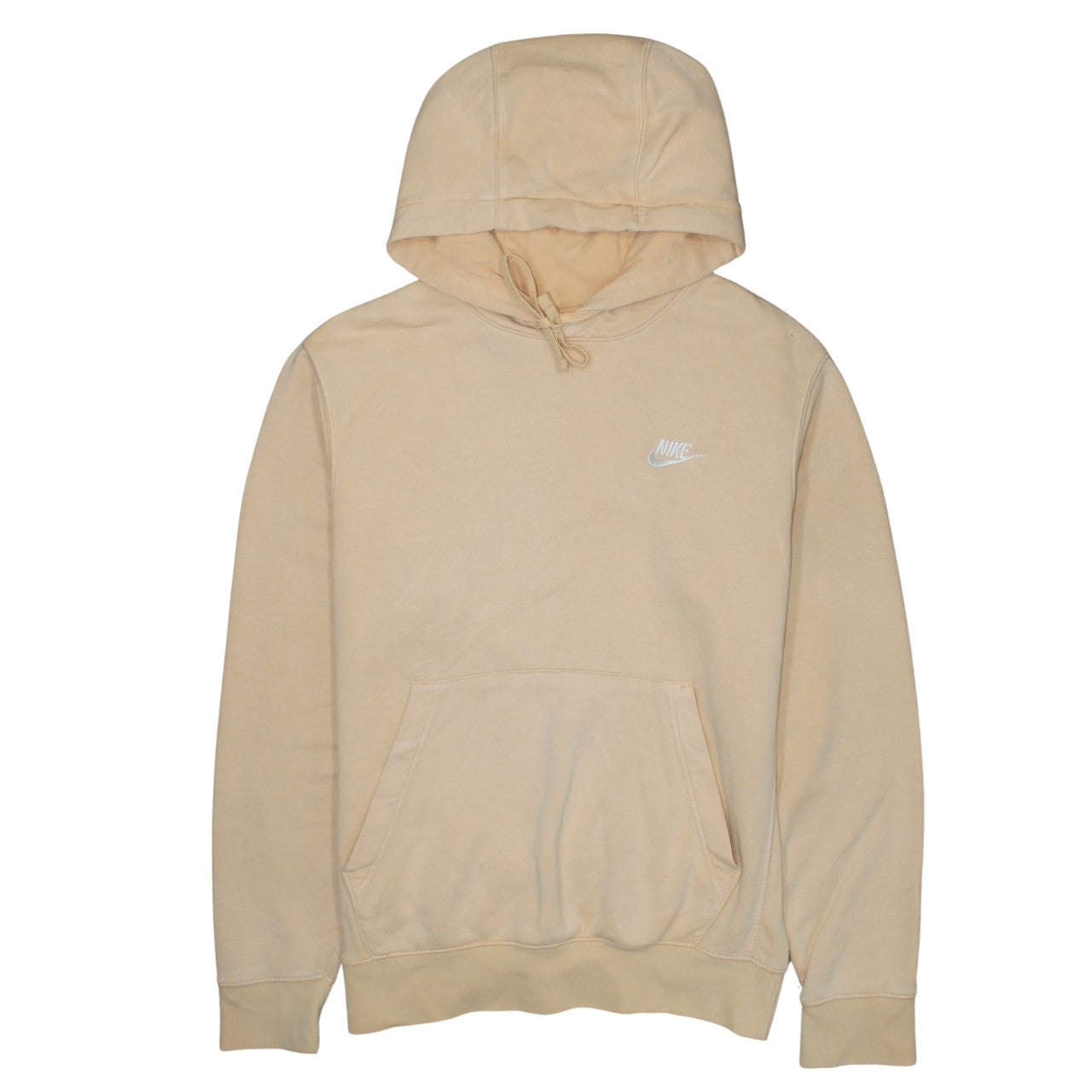 Mens UK Size S Nike Beige Pullover Hoodie