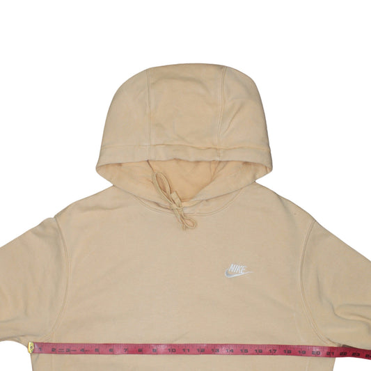 Mens UK Size S Nike Beige Pullover Hoodie