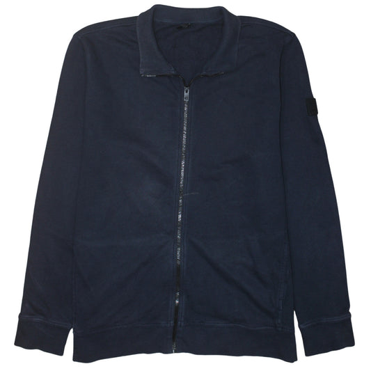 Hugo Boss Men's Blue 3XL Track Jacket Full Zip Cotton Top