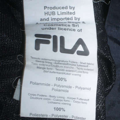 Mens UK Size 2XL FILA Black Windbreaker Coat