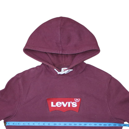 Mens UK Size L Levi's Purple Pullover Hoodie