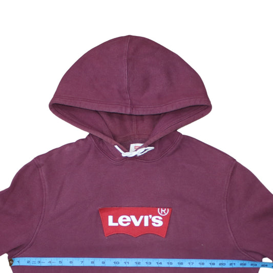 Mens UK Size L Levi's Purple Pullover Hoodie