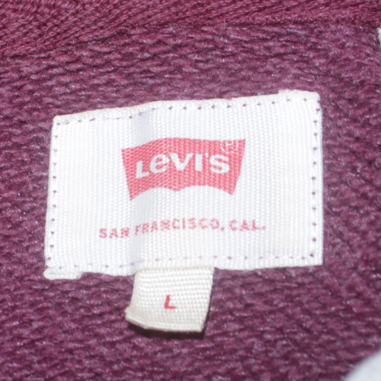 Mens UK Size L Levi's Purple Pullover Hoodie