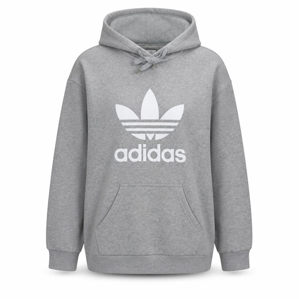 Womens UK Size L adidas Grey Pullover Hoodie