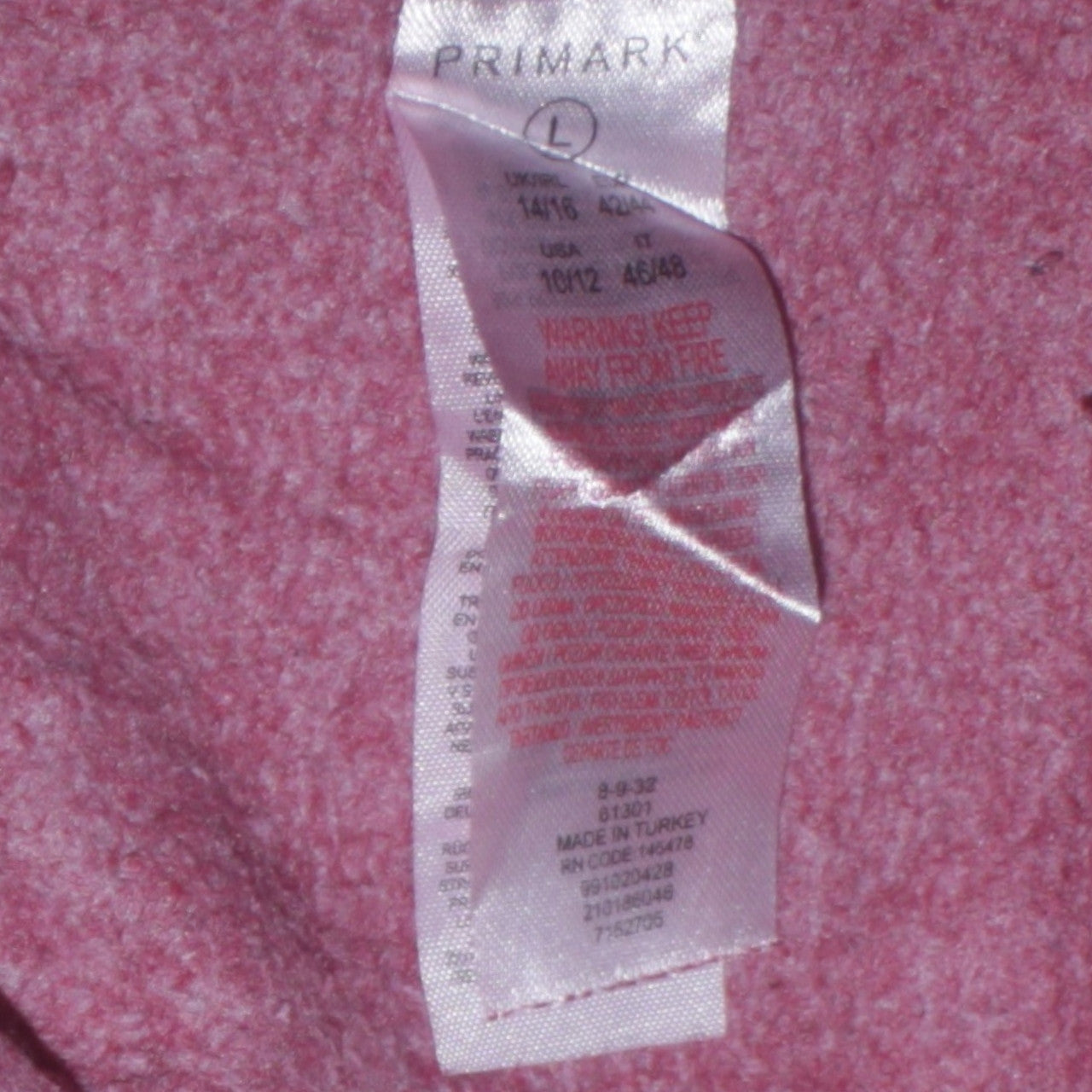 Womens UK Size L Primark Purple Pullover Sweatshirt
