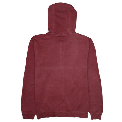 Nike Men's Red Full Zip Hoodie Size M Fleece Sweatshirt