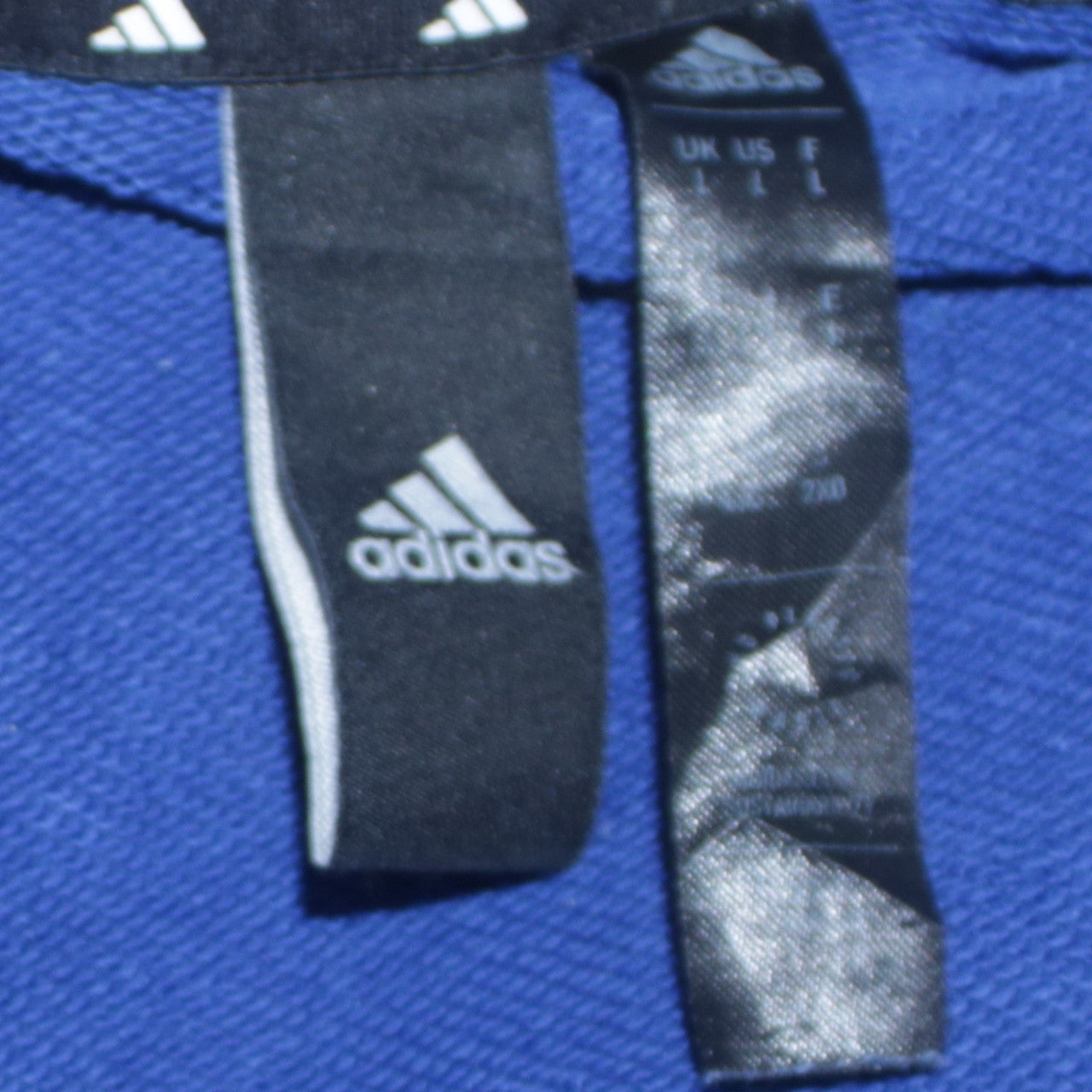 Mens UK Size L adidas Blue Pullover Hoodie