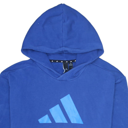 Mens UK Size L adidas Blue Pullover Hoodie