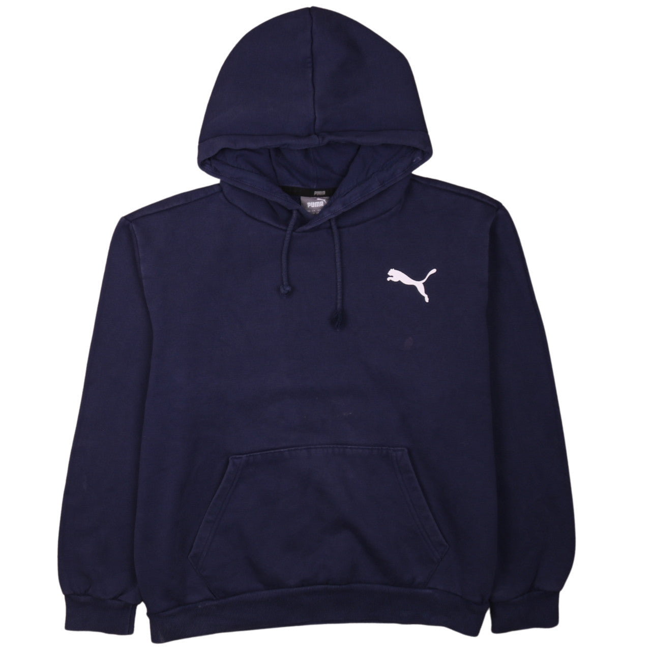Mens UK Size M PUMA Blue Pullover Hoodie