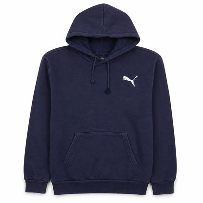 Mens UK Size M PUMA Blue Pullover Hoodie