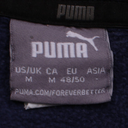Mens UK Size M PUMA Blue Pullover Hoodie