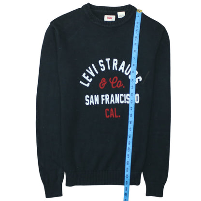 Mens UK Size S Levi's Black Pullover Jumper