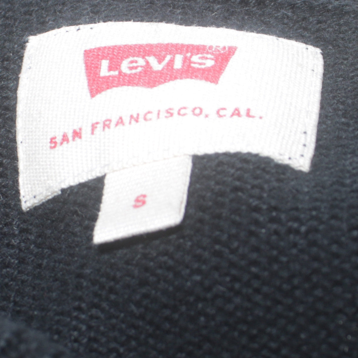 Mens UK Size S Levi's Black Pullover Jumper