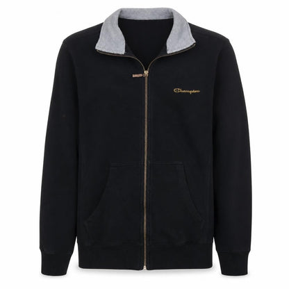 Champion Men's Black Full Zip Sweatshirt M Sports Style
