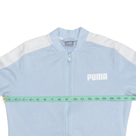 Puma Men's Blue Track Jacket Small Full Zip Sportswear