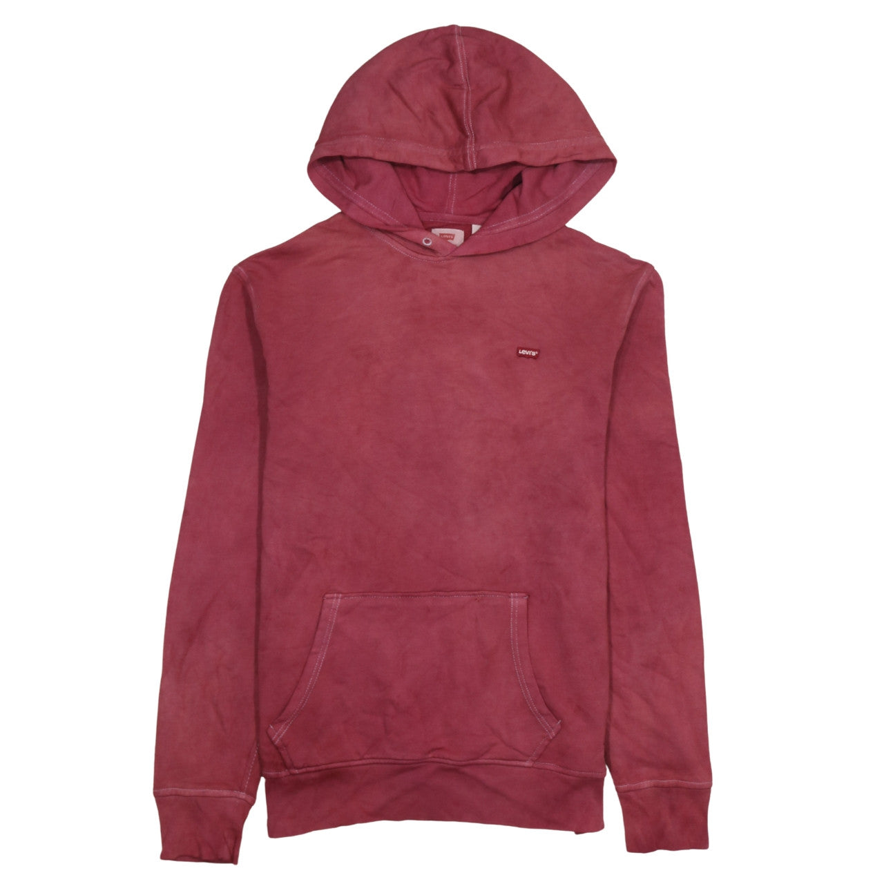 Womens UK Size M Levi's Pink Pullover Hoodie