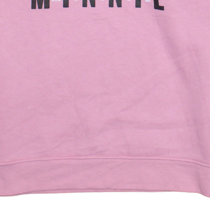 Disney Womens Pink Minnie Mouse Graphic Pullover Sweatshirt XS