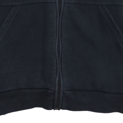Adidas Boys Black Full Zip Hoodie Size 13-14 Years Fleece Lined Sportswear