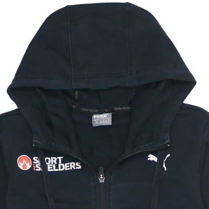 Puma Womens Black Size 10 Full Zip Hoodie Sweatshirt