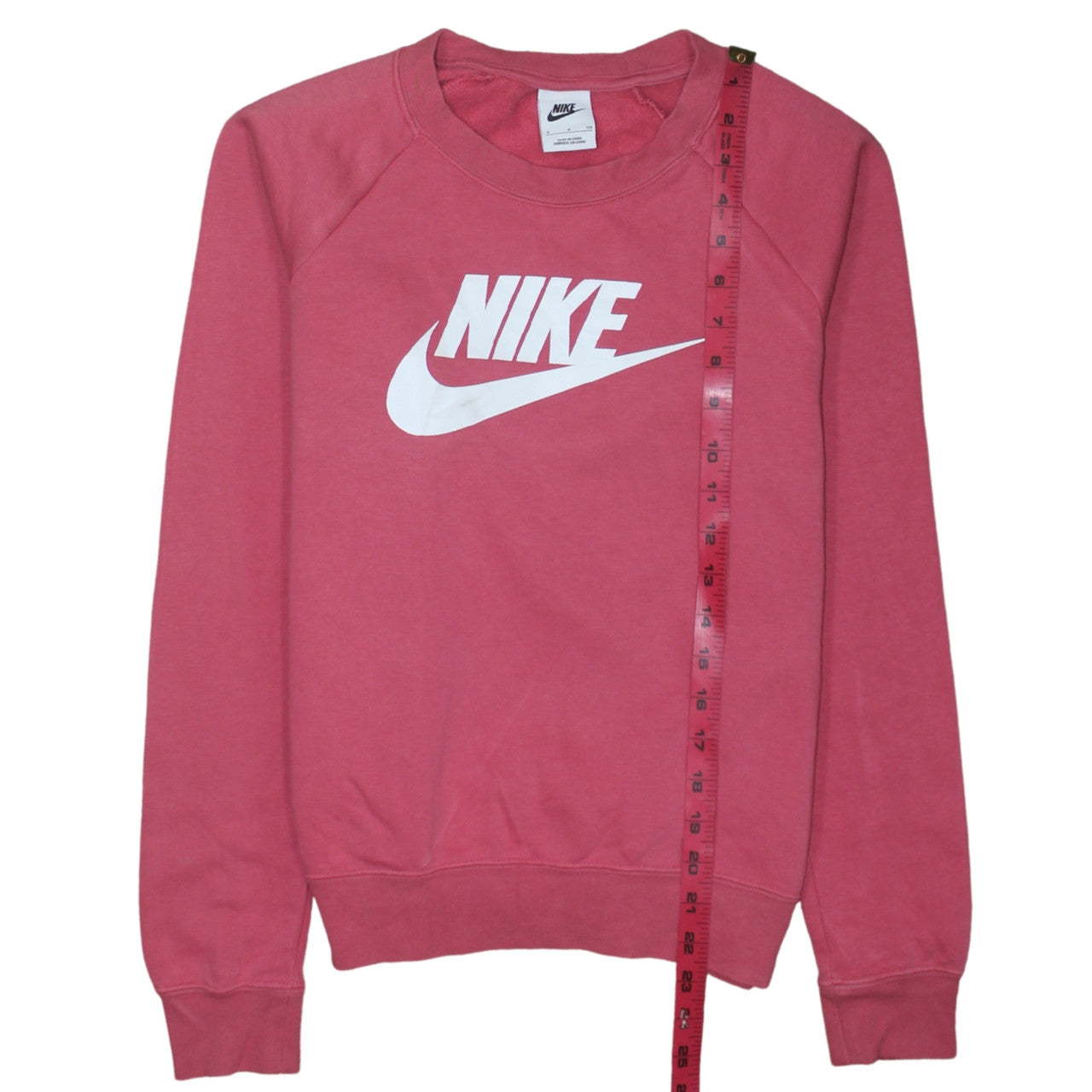 Womens UK Size S Nike Pink Pullover Sweatshirt
